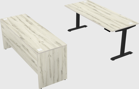 Single motor electric desk