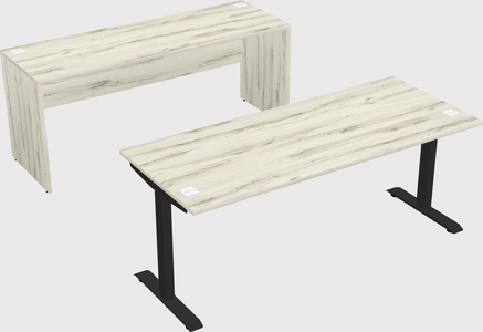 Single motor electric desk