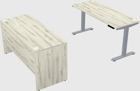 Single motor electric desk