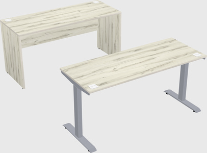 Single motor electric desk