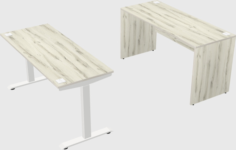 Single motor electric desk