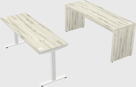 Single motor electric desk