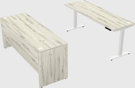 Single motor electric desk