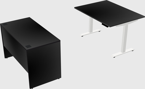 Single motor electric desk