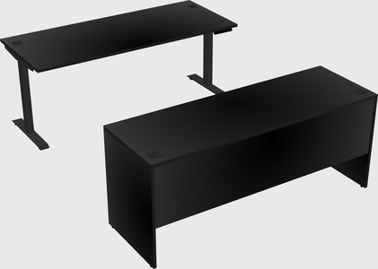 Single motor electric desk