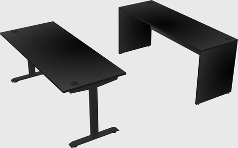Single motor electric desk