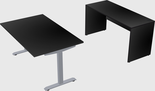 Single motor electric desk