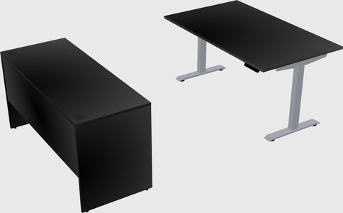 Single motor electric desk