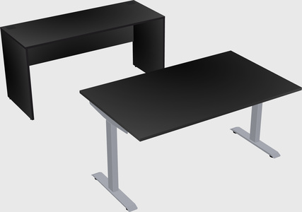 Single motor electric desk