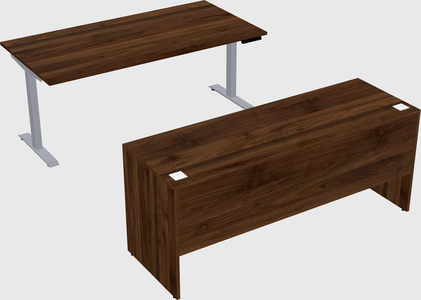 Single motor electric desk