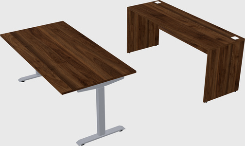 Single motor electric desk