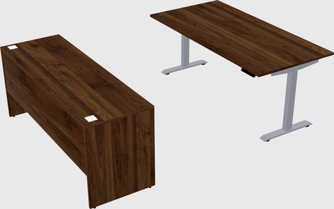 Single motor electric desk