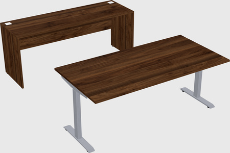 Single motor electric desk