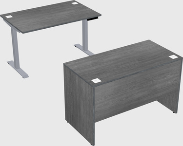 Single motor electric desk