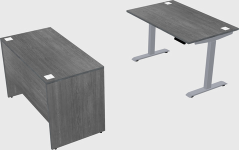Single motor electric desk