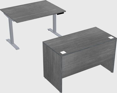 Single motor electric desk