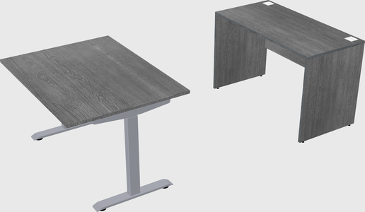 Single motor electric desk