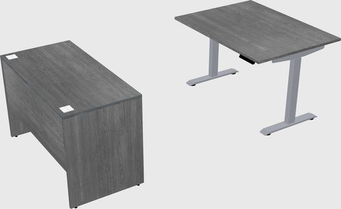Single motor electric desk