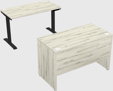 Single motor electric desk