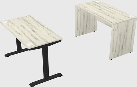 Single motor electric desk