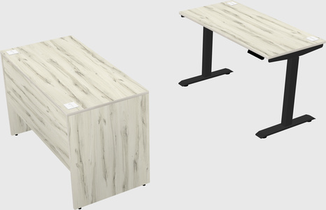 Single motor electric desk