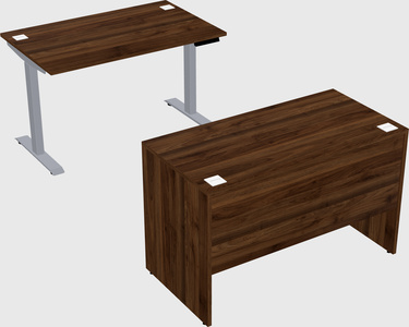 Single motor electric desk