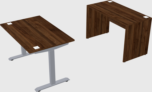 Single motor electric desk