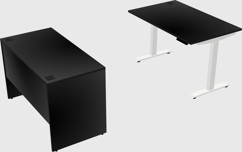 Single motor electric desk