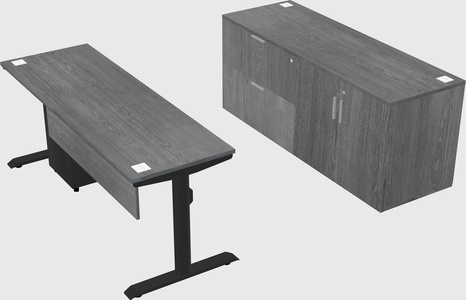 Dual motor electric desk