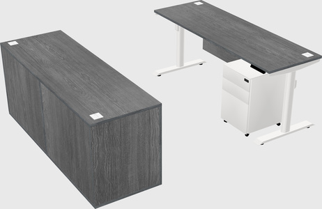 Dual motor electric desk