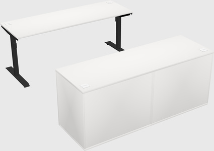 Dual motor electric desk