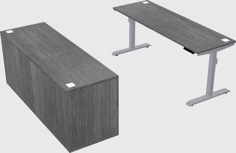 Dual motor electric desk