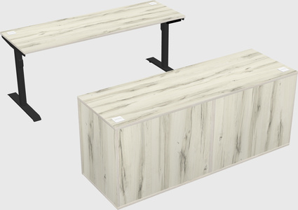 Dual motor electric desk