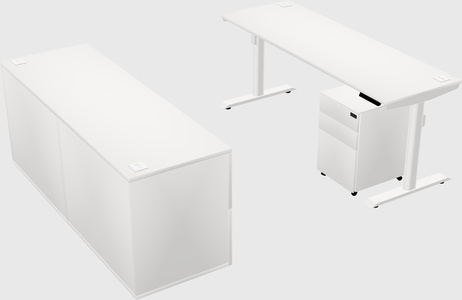 Mesa elétrica com motor duplo