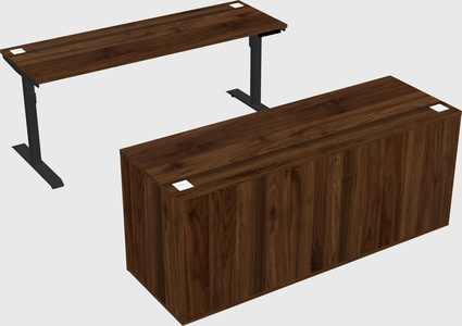 Dual motor electric desk