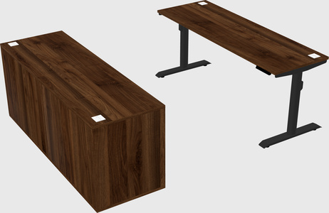Dual motor electric desk