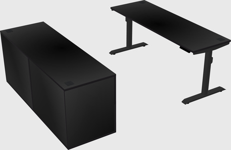 Dual motor electric desk