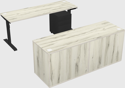 Dual motor electric desk
