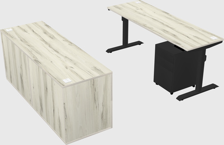 Dual motor electric desk
