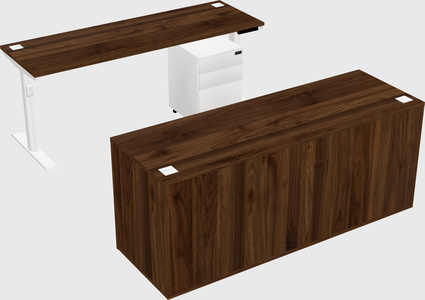 Dual motor electric desk