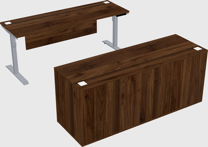 Dual motor electric desk