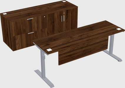 Dual motor electric desk