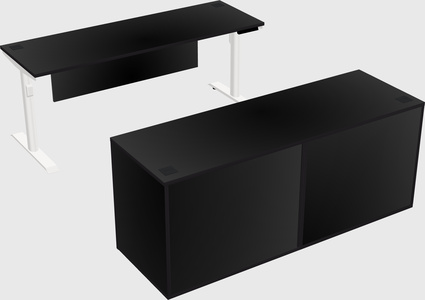 Dual motor electric desk