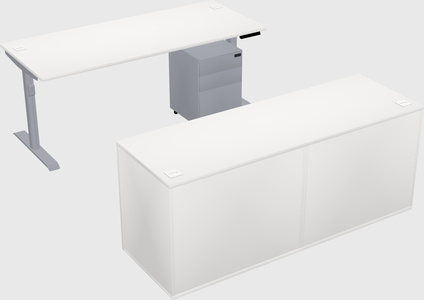 Dual motor electric desk