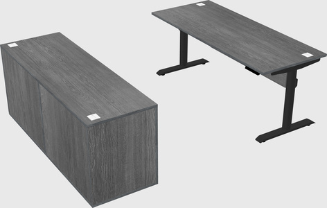 Dual motor electric desk