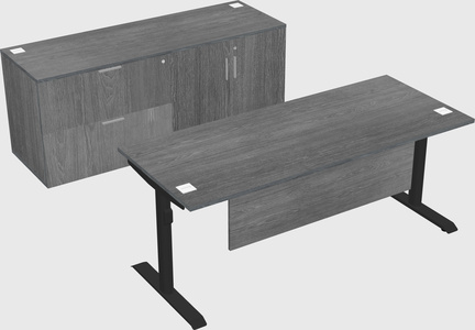 Dual motor electric desk