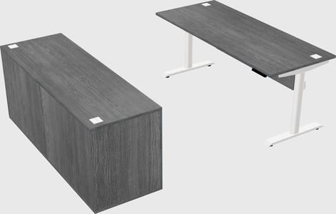 Dual motor electric desk