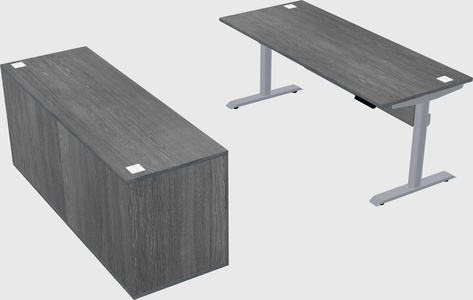 Dual motor electric desk