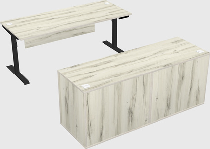 Dual motor electric desk