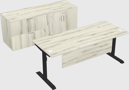 Dual motor electric desk